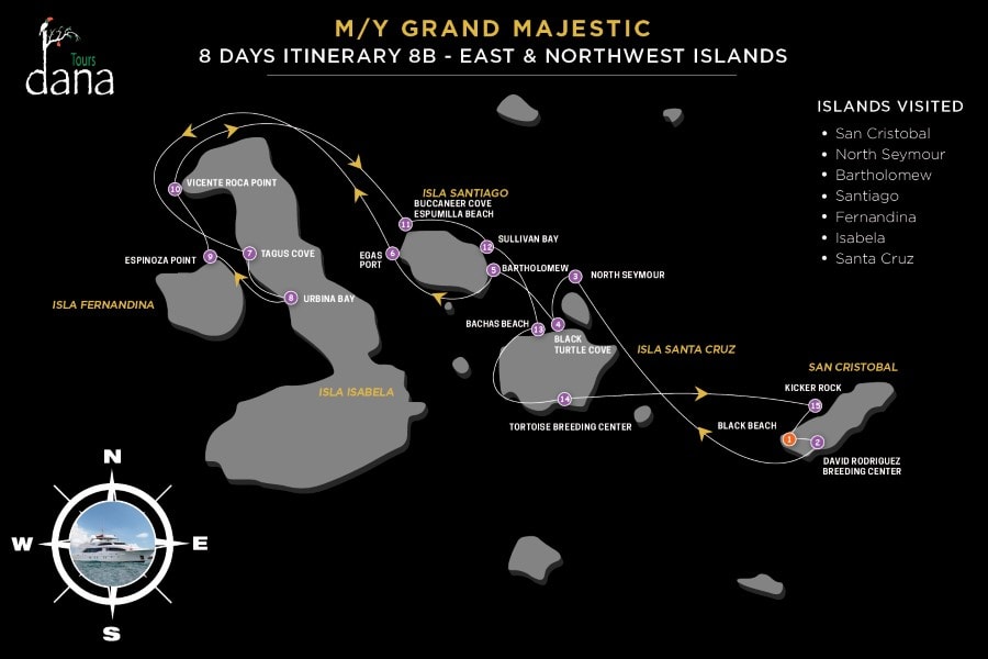 MY Grand Majestic 8 Days Itinerary 8B - East &amp; Northwest Islands