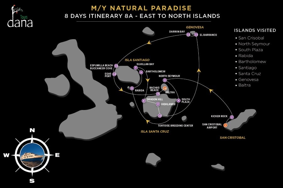 MY Natural Paradise 8 Days Itinerary 8A - East to North Islands
