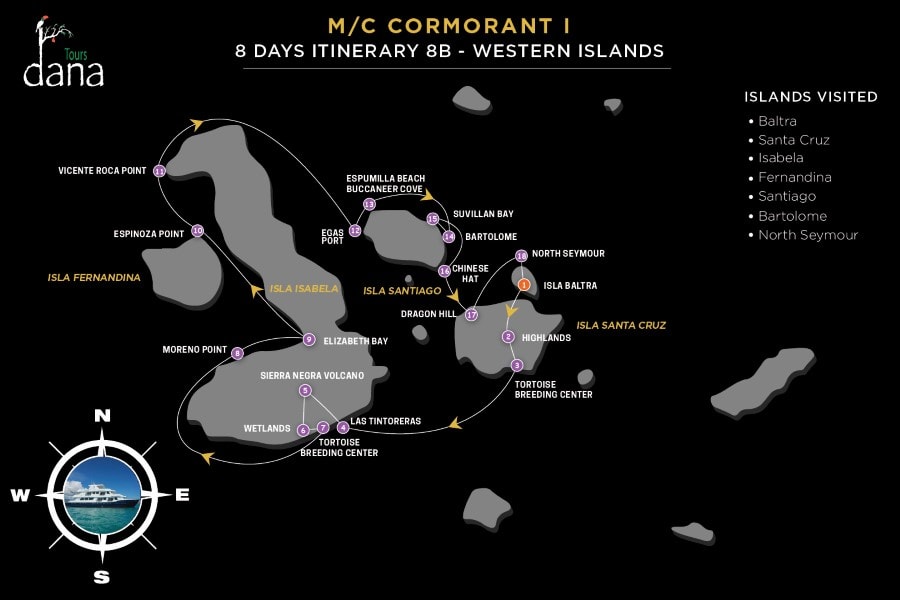 MC Cormorant I 8 Days Itinerary 8B - Western Islands
