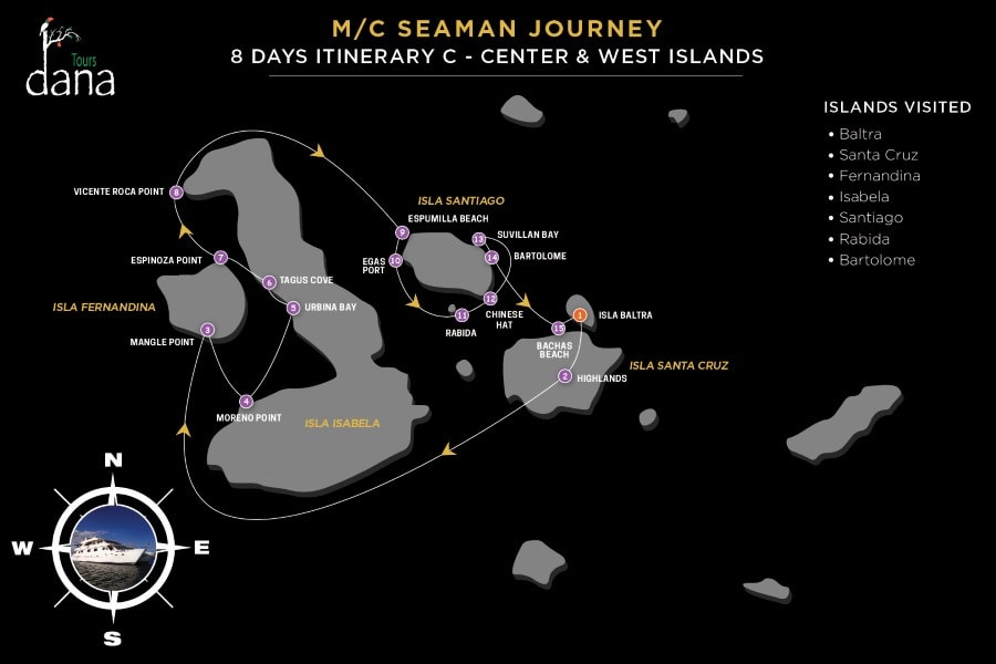 MC Seaman Journey 8 Days Itinerary C - Center & West Islands