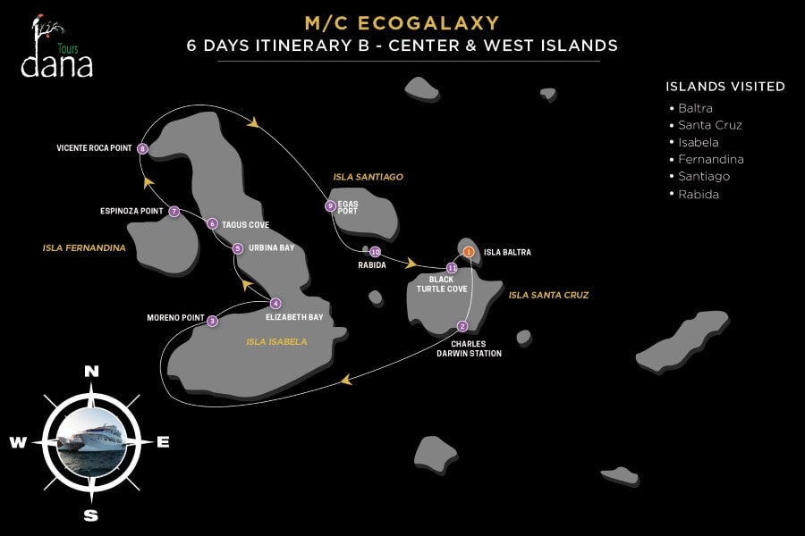 MC EcoGalaxy 6 Days Itinerary B - Center &amp; West Islands