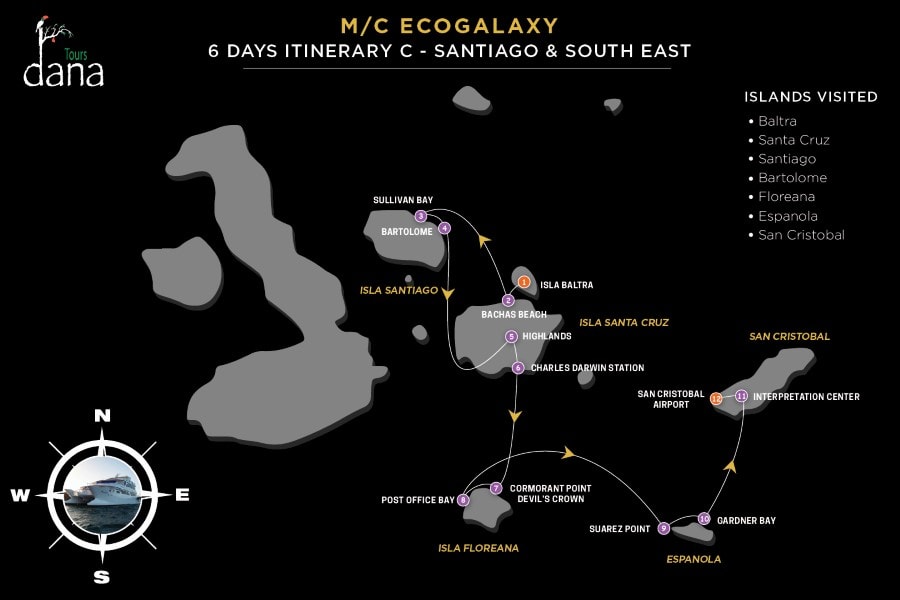 MC EcoGalaxy 6 Days Itinerary C - Santiago & South East
