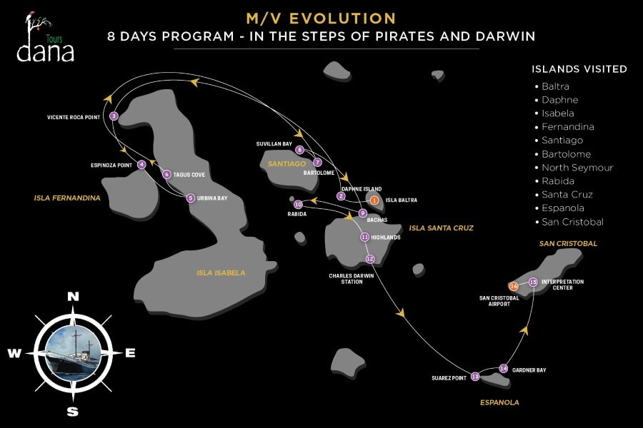 Evolution 8 Days Program - In the steps of Pirates and Darwin