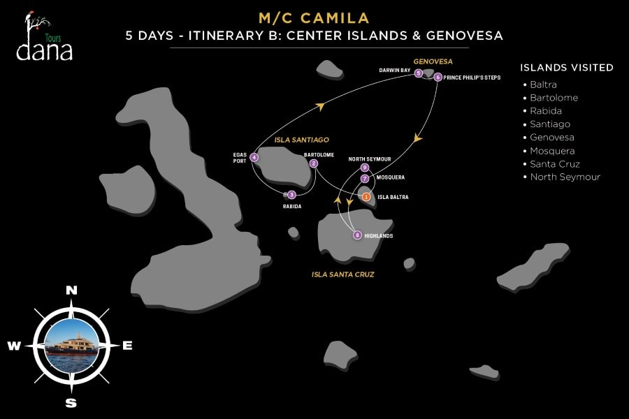 Camila 5 Days - B Center Islands &amp; Genovesa