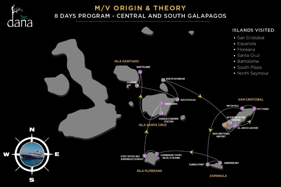 Origin & Theory 8 Days - Central and South Galapagos