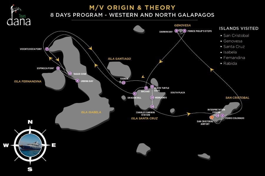 Origin &amp; Theory 8 Days - Western and North Galapagos
