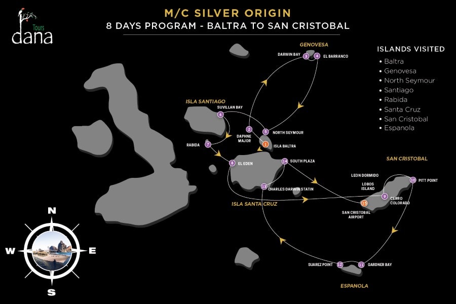 Silver Origin 8 Days Program - Baltra to San Cristobal